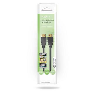 Nedis  Ultra High Speed HDMI™ Kabel | HDMI™ Stecker | HDMI™ Stecker | 8K@60Hz | 48Gbps | 1.00m | Rund | 6.0mm | Schwarz | Box 