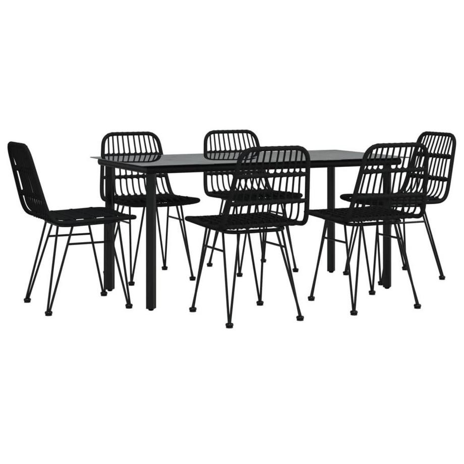 VidaXL set da pranzo da giardino Polirattan  
