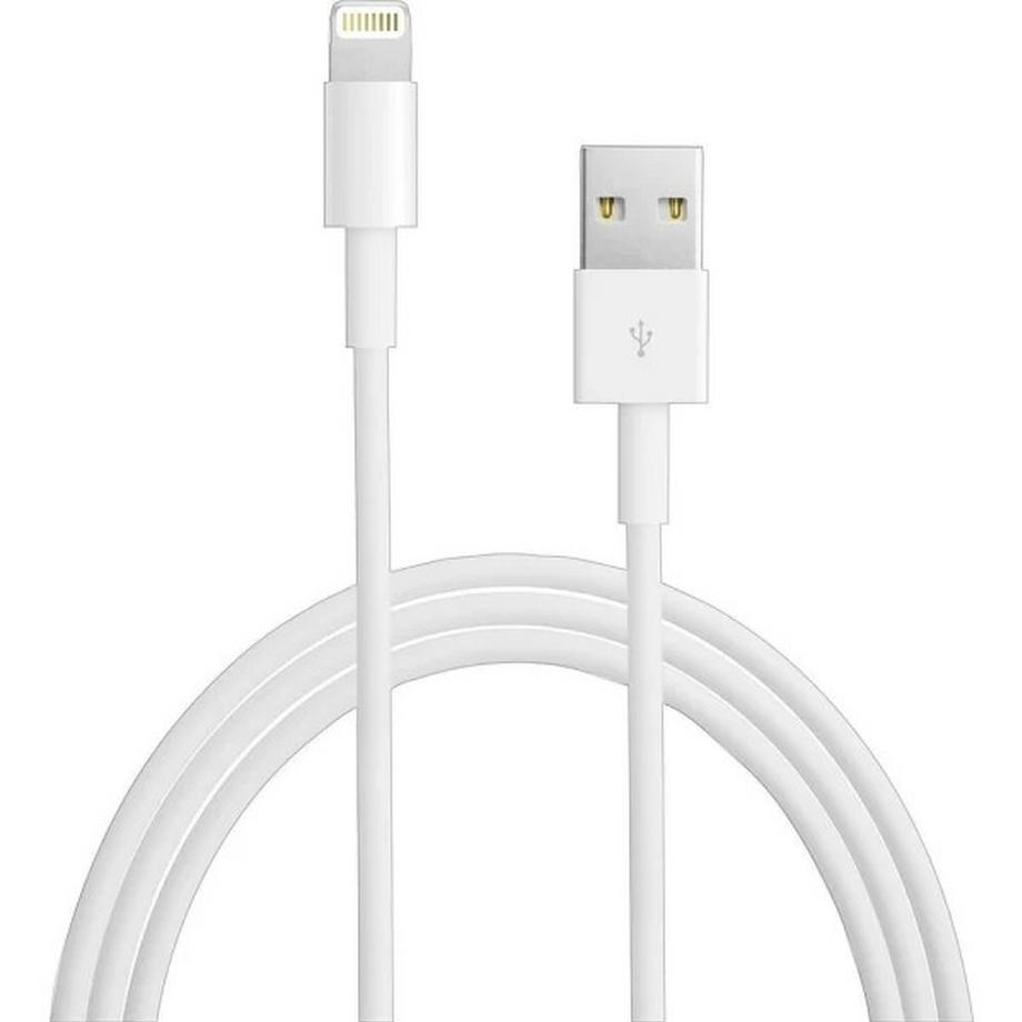 Câble USB 2.0 avec connecteur Lightning 2,4A, 12W, 1m - Blanc