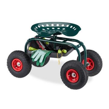 Siège de jardin mobile avec rangement