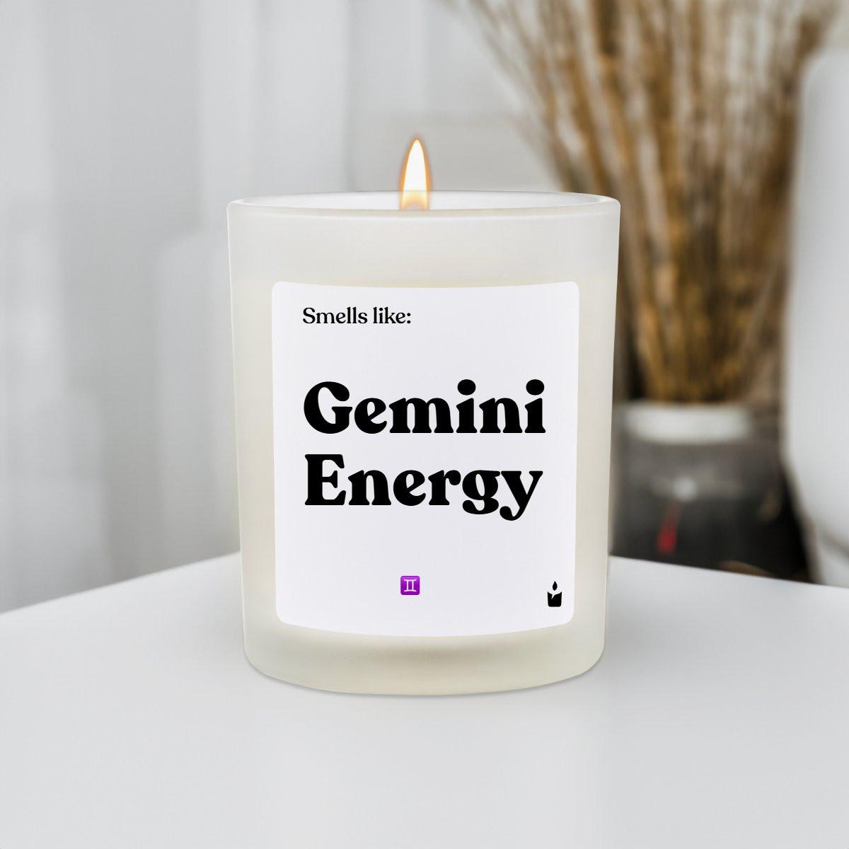 CandleHand Bougie Parfumée Woody Smells like: Gemini Energy  