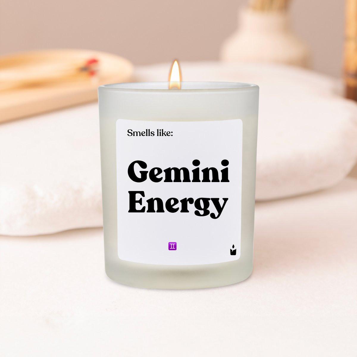 CandleHand Bougie Parfumée Woody Smells like: Gemini Energy  