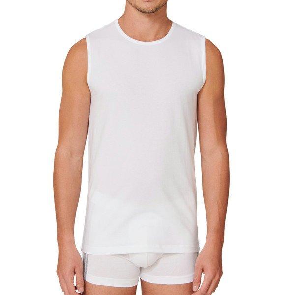 Schiesser Lot de 4 Débardeurs Coton Bio Col Rond  