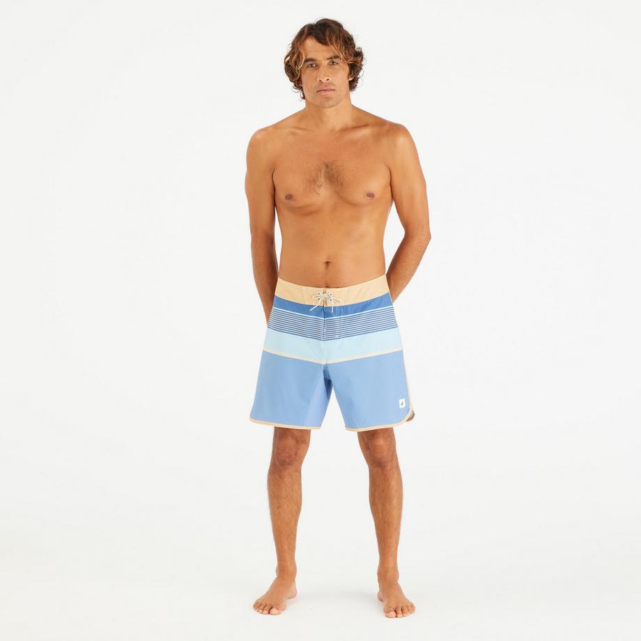 OLAIAN Boardshorts Surf 500 18 Zoll Lang Marineblau  