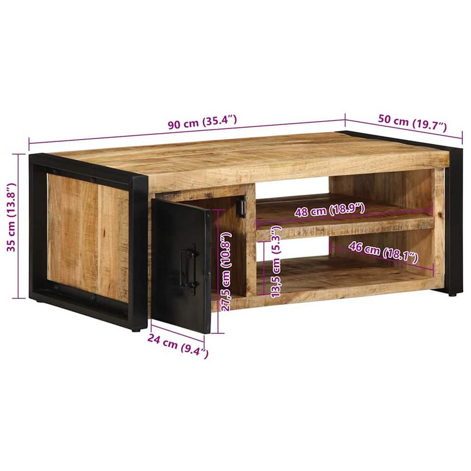 VidaXL Couchtisch mangoholz  