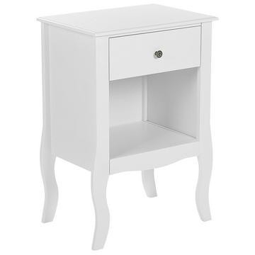 Nachttisch mit 1 Schublade aus MDF-Platte Landhausstil LANE