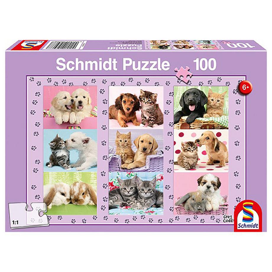 Schmidt Spiele  Schmidt Meine Tierfreunde, 100 Stück 