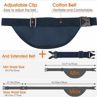 Only-bags.store Wasserdichte Gürteltasche mit grossem Fassungsvermögen  