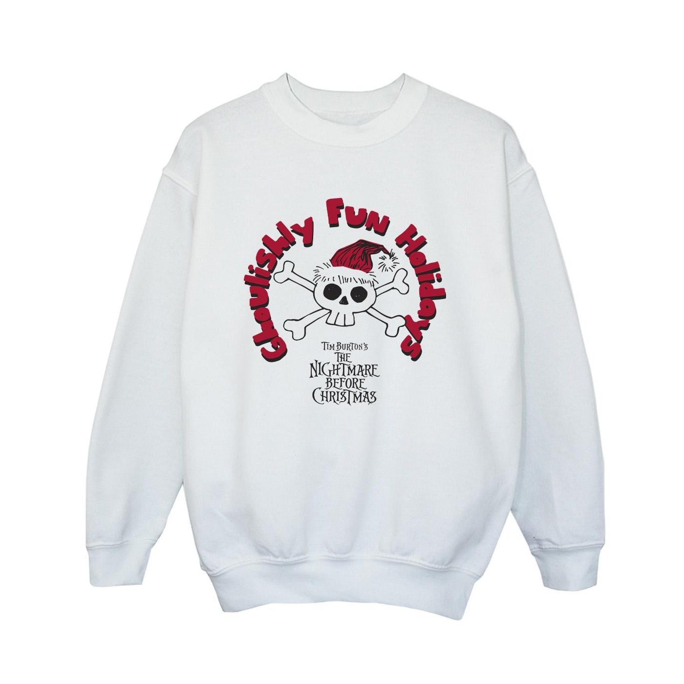 Disney  The Nightmare Before Christmas Ghoulishly Fun Holidays Sweatshirt 