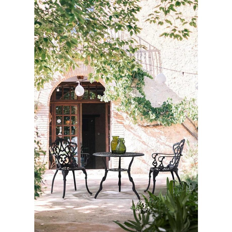 mutoni Runder Gartentisch Victoria 80x80 anthrazit  