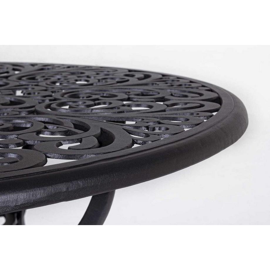 mutoni Runder Gartentisch Victoria 80x80 anthrazit  