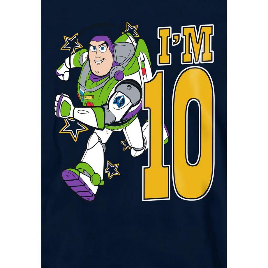 Toy Story  I'm 10 Felpa Con Cappuccio Compleanno Buzz Lightyear 