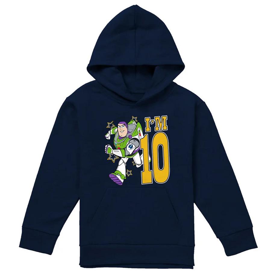 I'm 10 Felpa Con Cappuccio Compleanno Buzz Lightyear