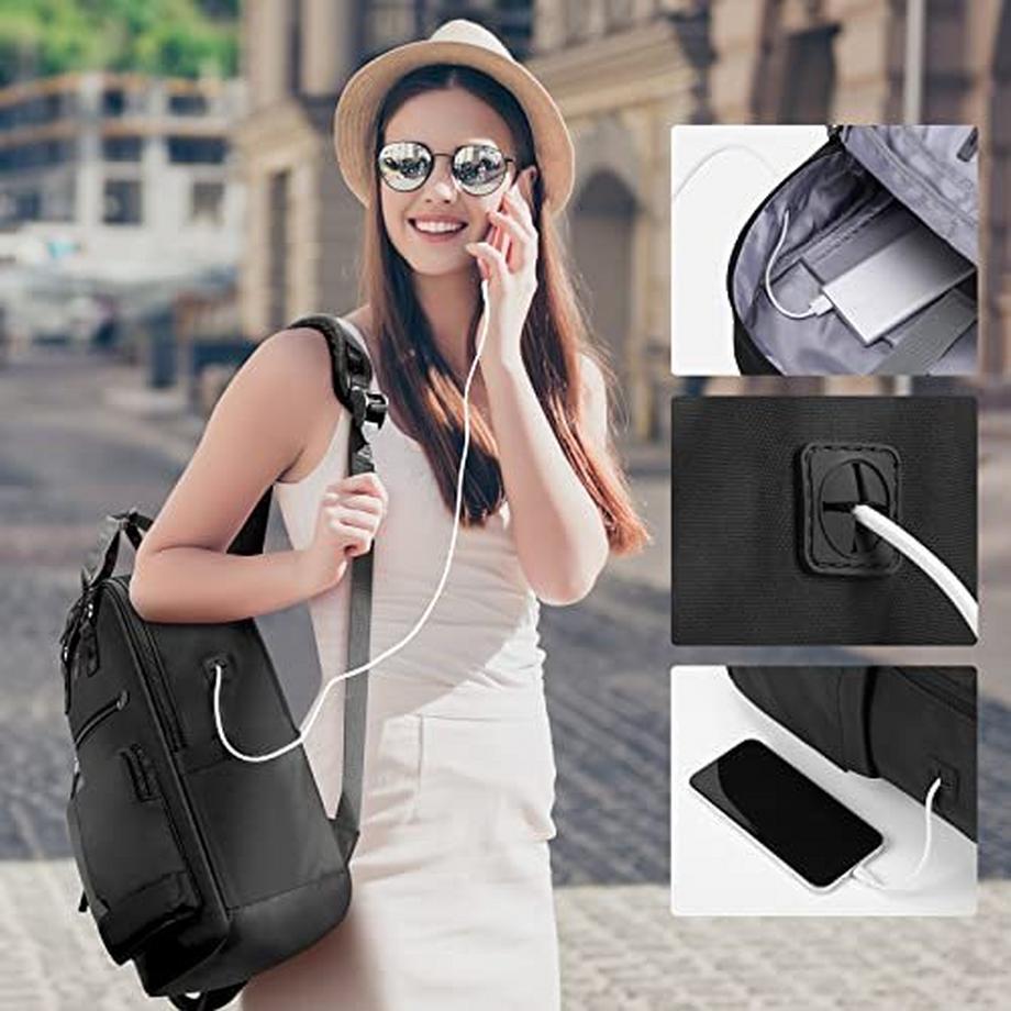 Only-bags.store Zaino per laptop da 15.6 pollici zaino da viaggio bagaglio a mano  