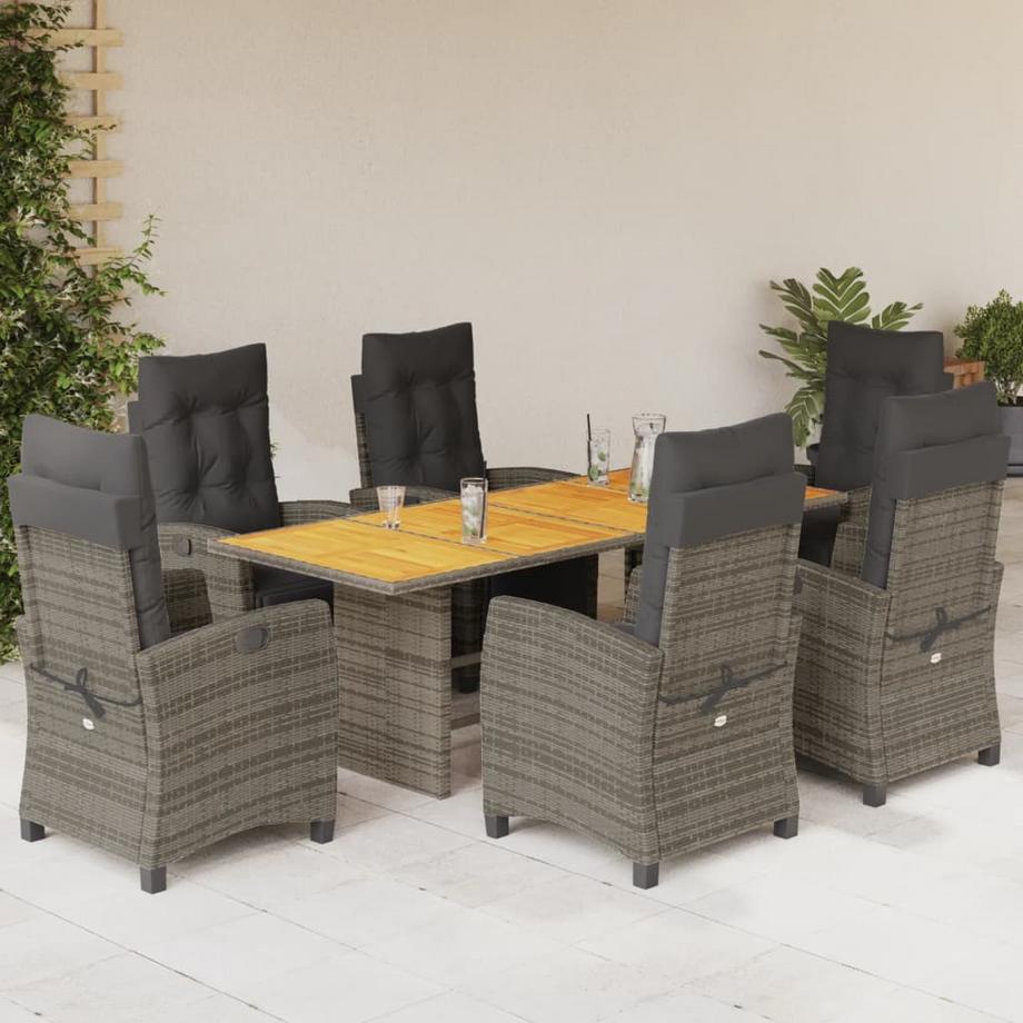 VidaXL set da pranzo da giardino Polirattan  