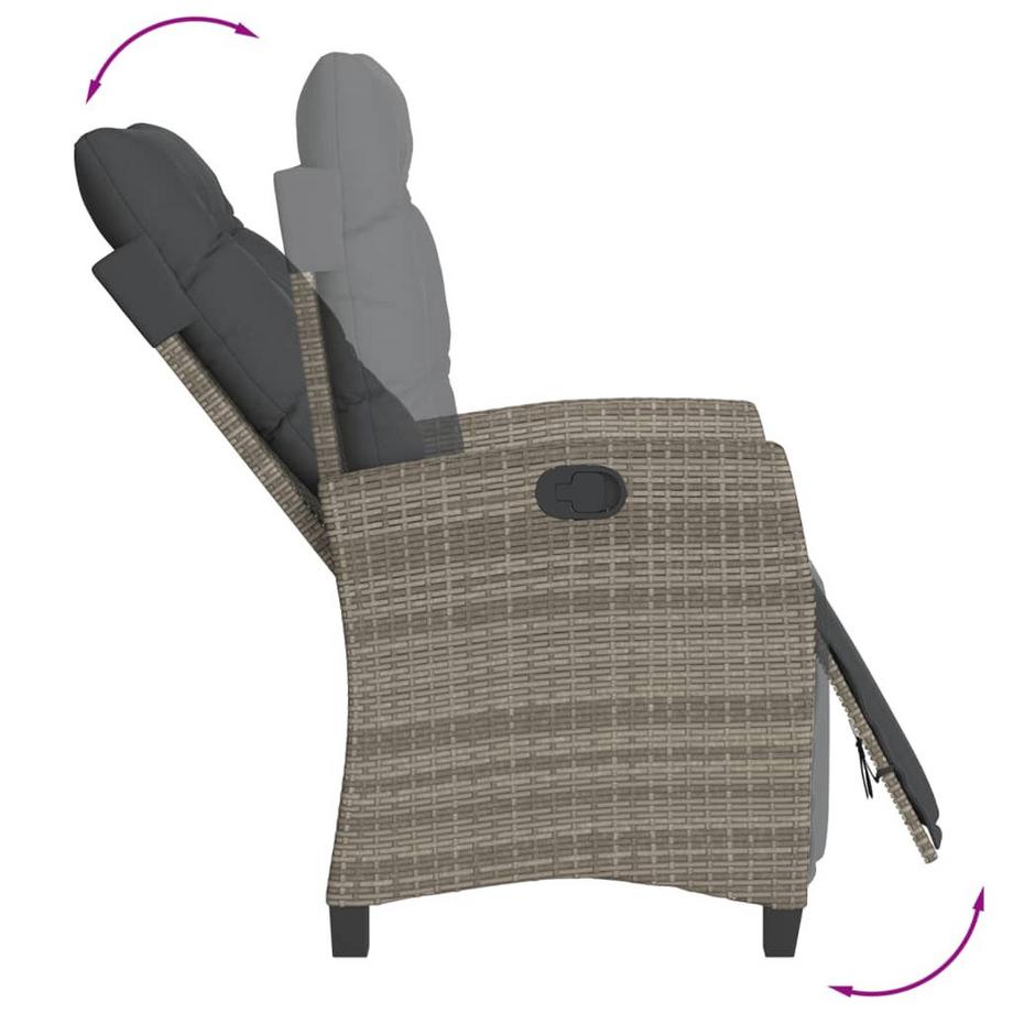 VidaXL set da pranzo da giardino Polirattan  