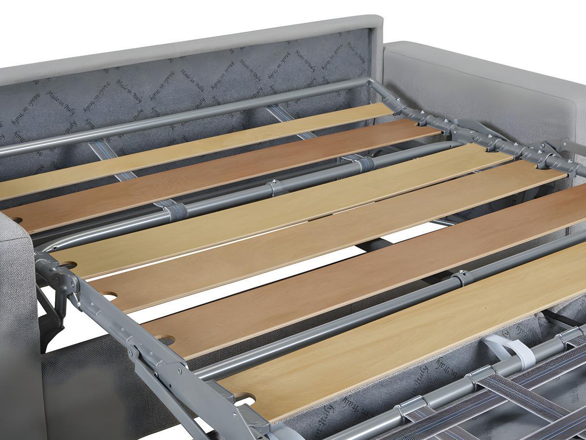 Vente-unique Schlafsofa 4Sitzer SamtLiegefläche Matratzen CALITO  