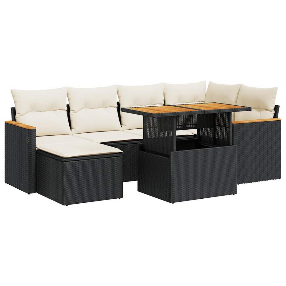 set divano da giardino Polirattan