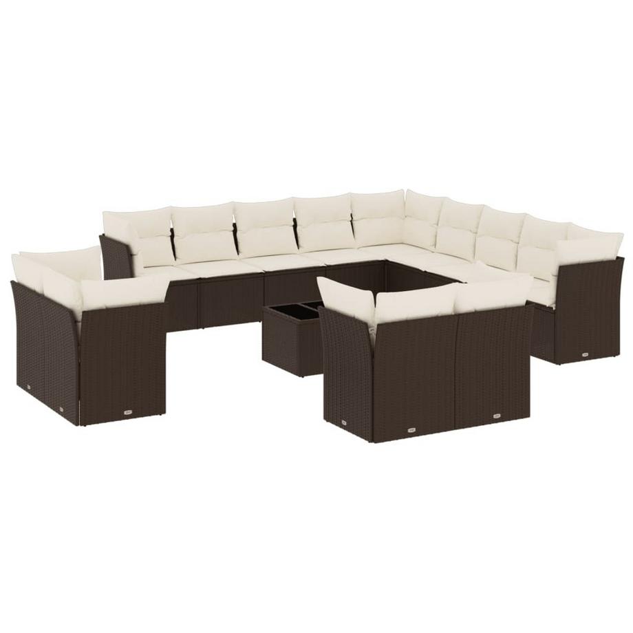 set divano da giardino Polirattan