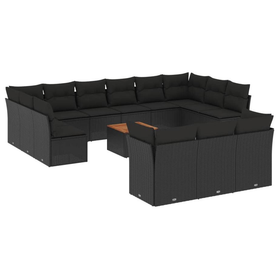 set divano da giardino Polirattan