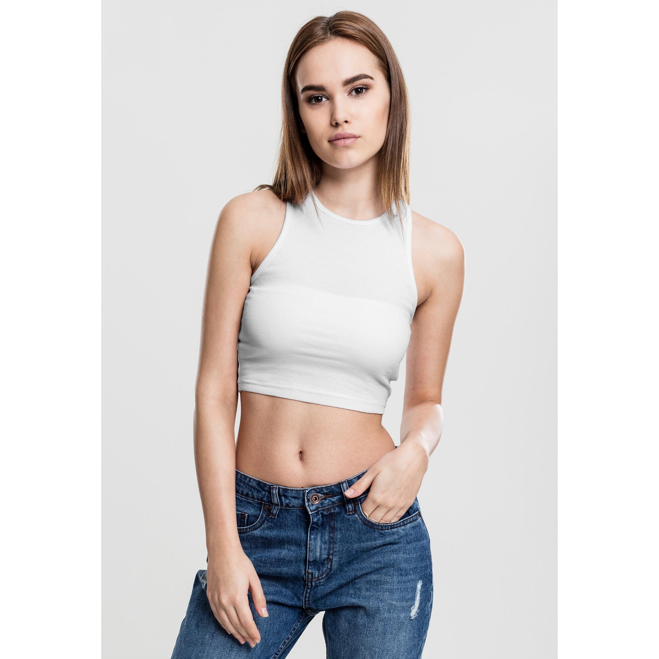 URBAN CLASSICS  crop top urban cassic rib 