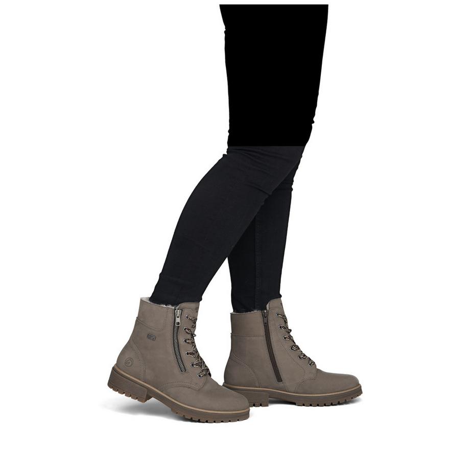 Remonte Schnürstiefelette mit Seitenreißverschluss  