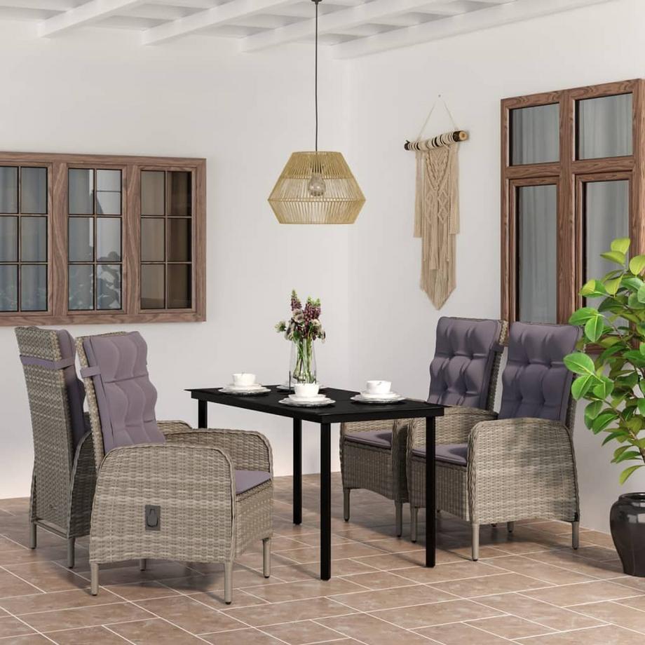 VidaXL set da pranzo da giardino  