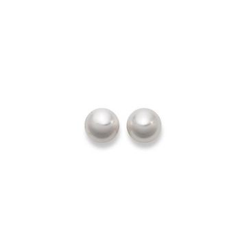 Clous d'oreilles or jaune 750 perle d'eau douce 9,5-10mm