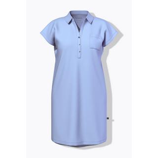 Ulla Popken Camicia da notte oversize collo a camicia scollo a V mezze maniche  