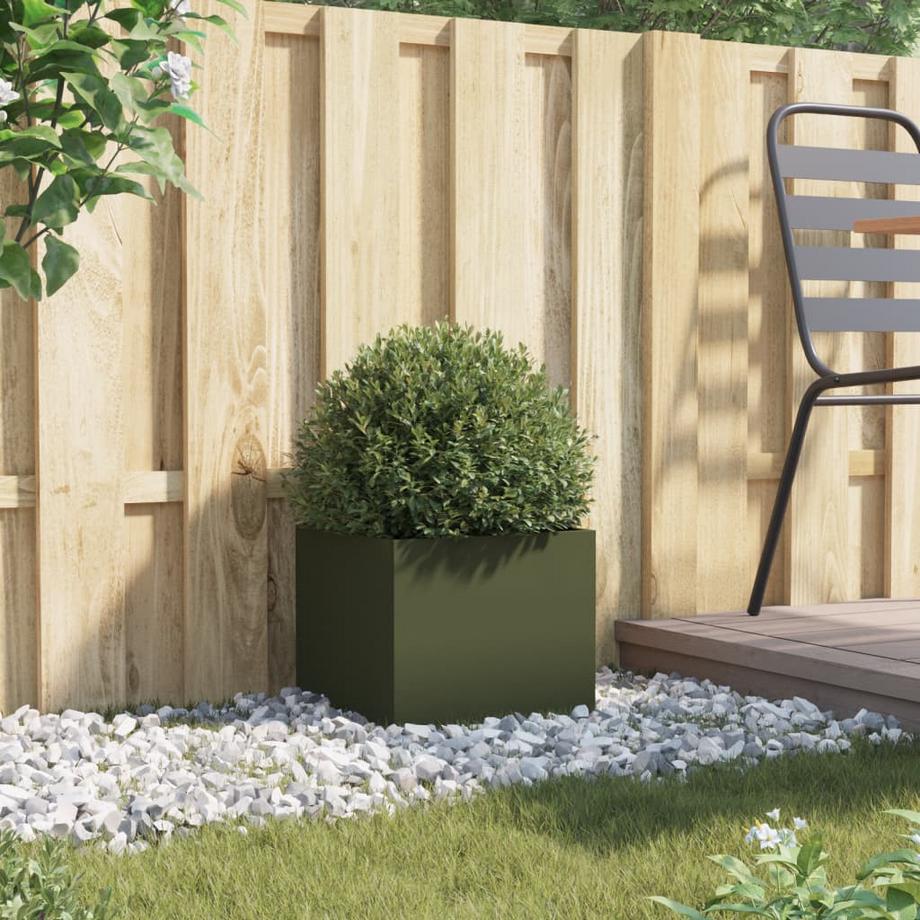 VidaXL Pflanzgefäß stahl  