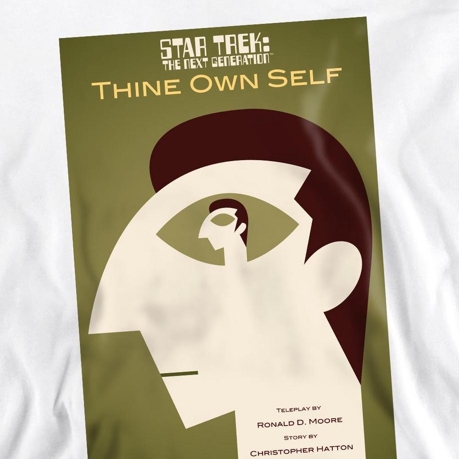 Star Trek Star Trek The Next Generation Thine Own Self Felpa  