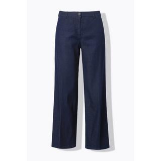 Ulla Popken  Jean Mary, jambe large avec pli marqué, taille confortable 