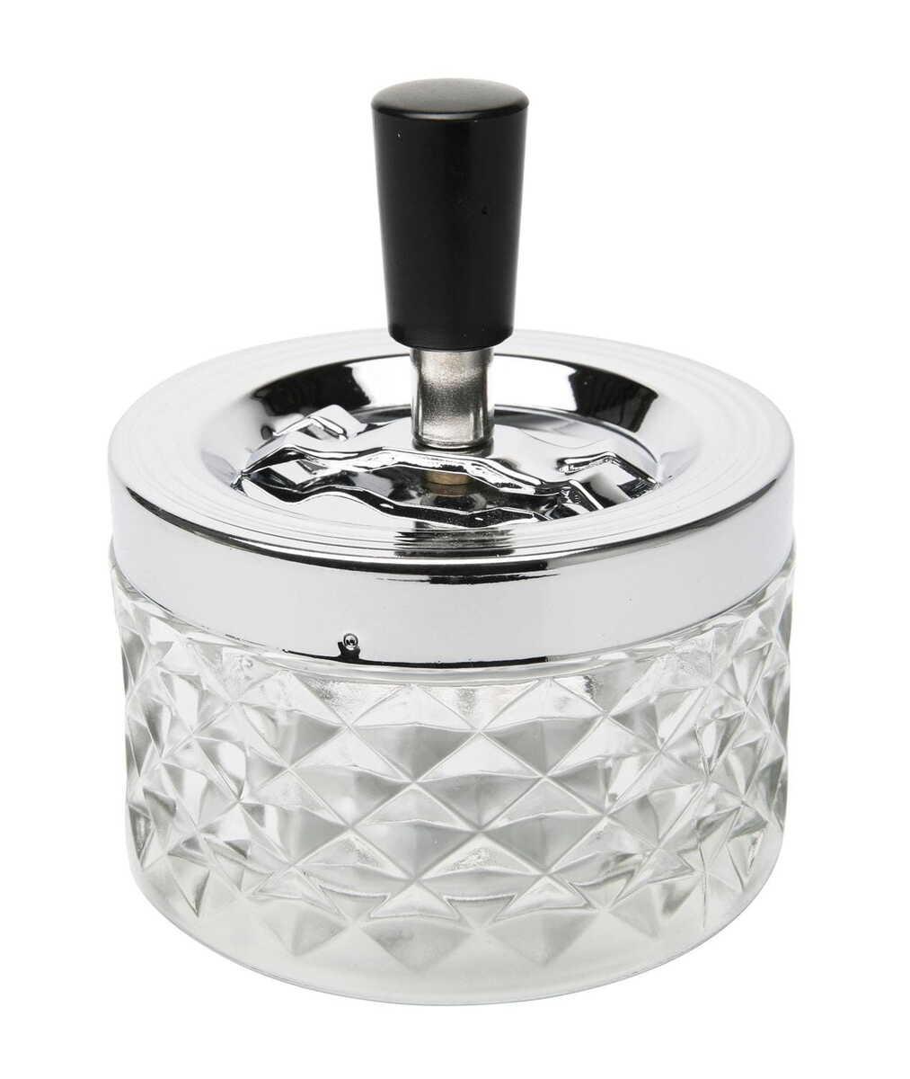 KARE Design Posacenere rotante Cristallo Smoke Assortito  