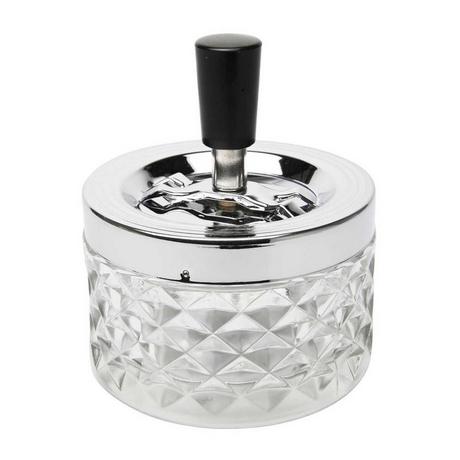 KARE Design Posacenere rotante Cristallo Smoke Assortito  