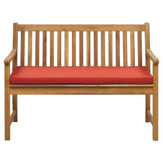 Beliani Banc avec coussin d'assise en Bois d'acacia certifié FSC® Traditionnel VIVARA  