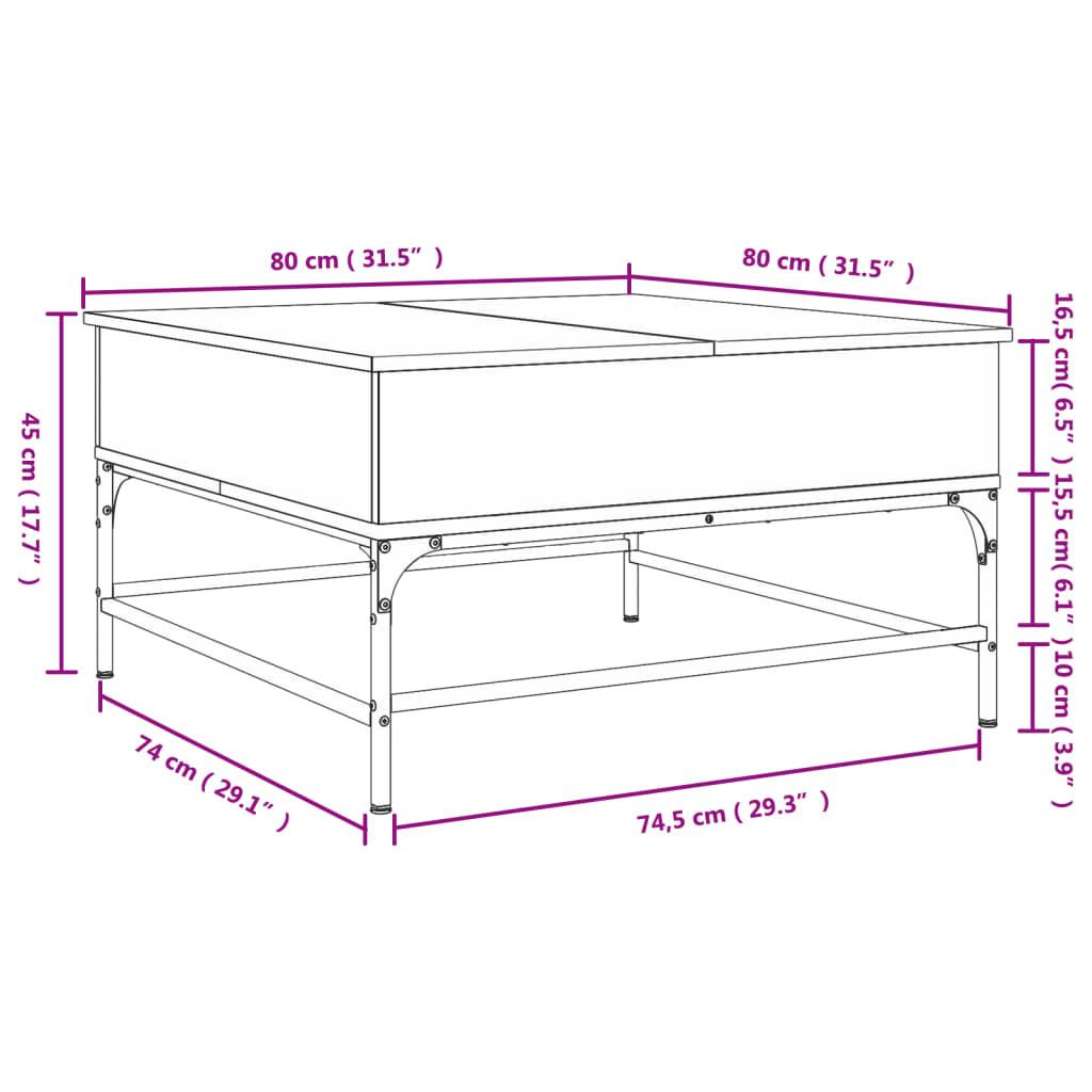 VidaXL Table basse métal  