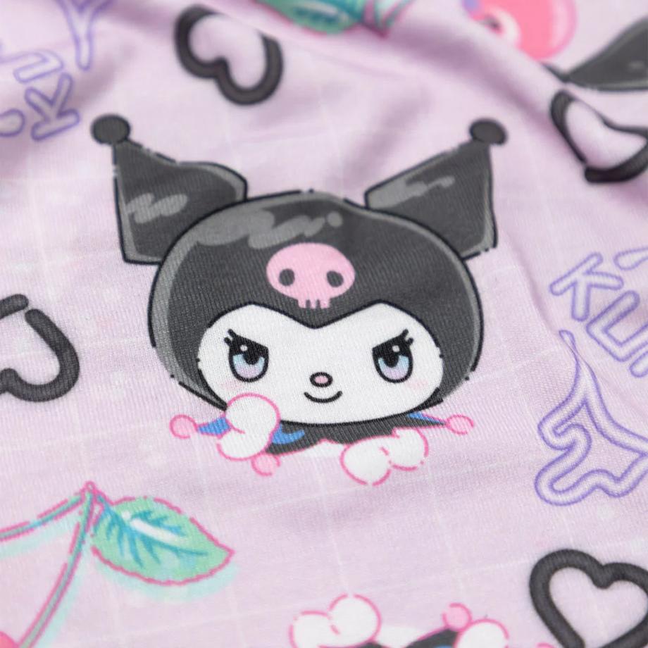 Hello Kitty  Ensemble De Pyjama Long Motif Kuromi 