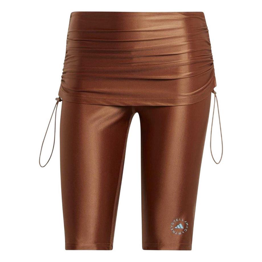 Pantaloncini Brillante Stratificato Aderente