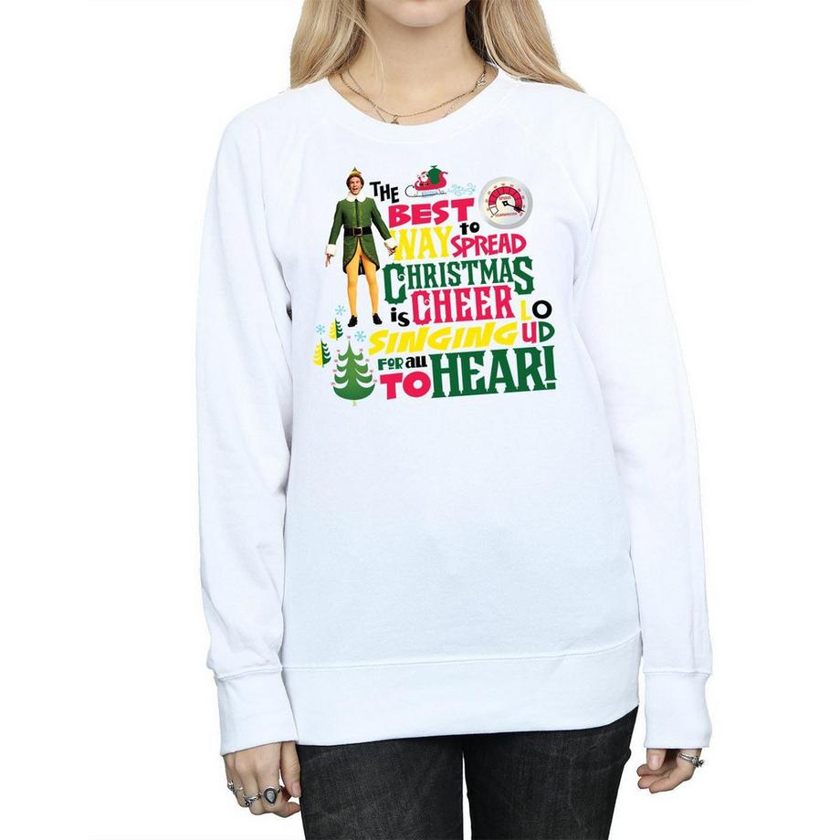 Elf Christmas Cheer Bedrucktes Sweatshirt  