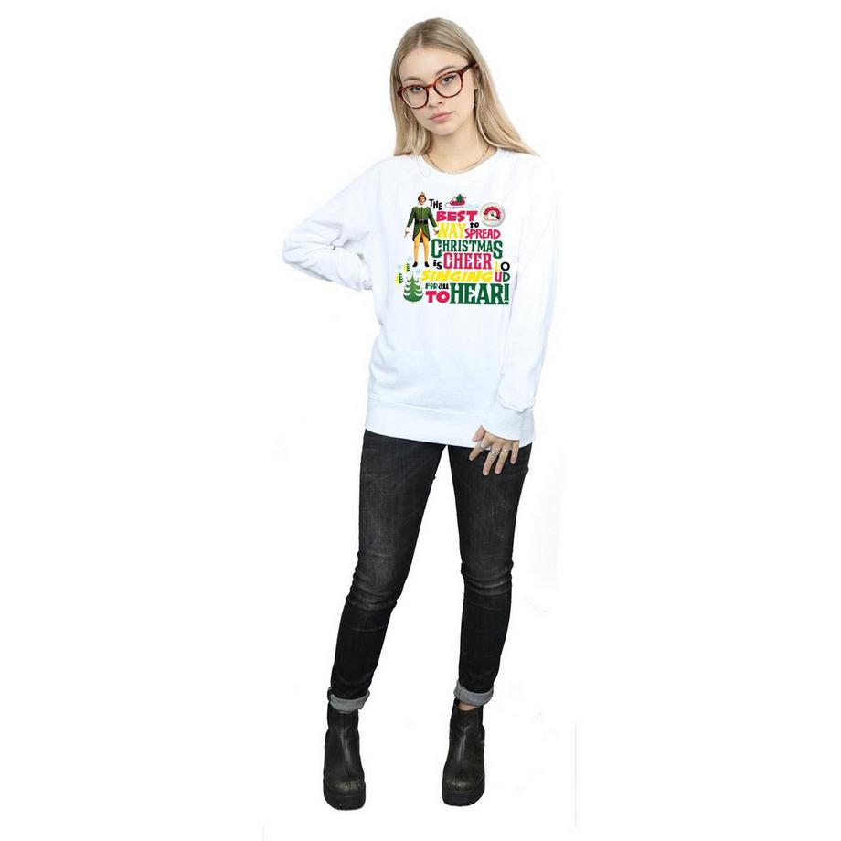Elf Christmas Cheer Bedrucktes Sweatshirt  