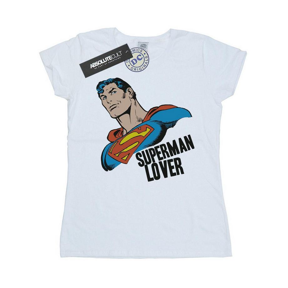 DC COMICS Superman Lover T-Shirt Stampata  