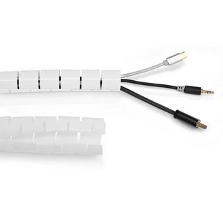 Nedis  Gestion des câbles | Manchon spiralé | 1 pc. | Epaisseur maximale du câble : 32 mm | PE | Blanc 
