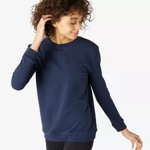 Sweat col rond Fitness  Bleu Marine