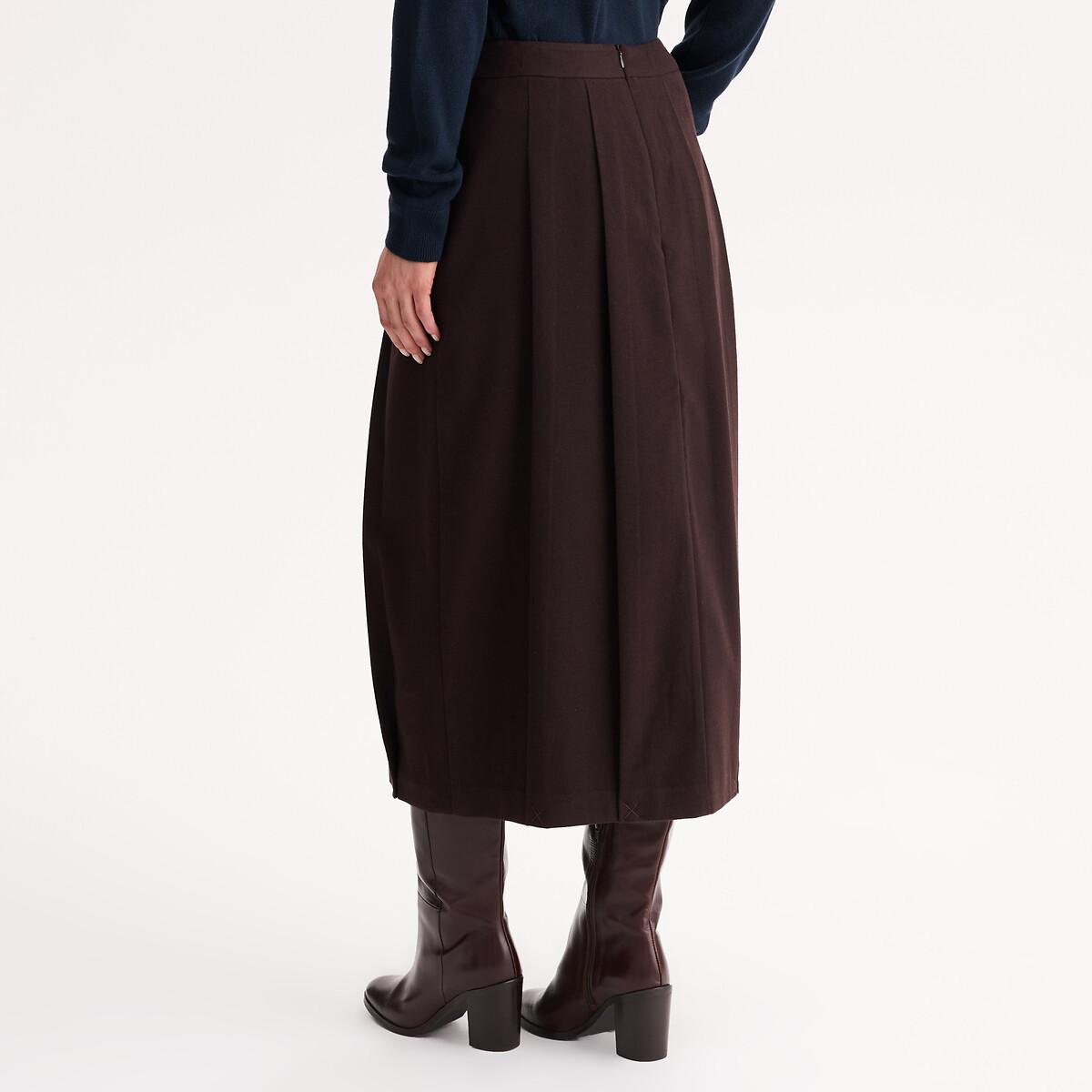 La Redoute Collections Jupe évasée en flanelle A-Line  