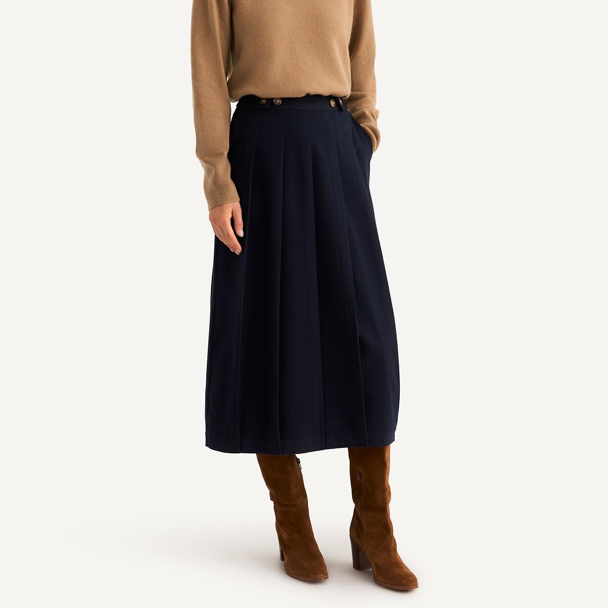 La Redoute Collections Jupe évasée en flanelle A-Line  