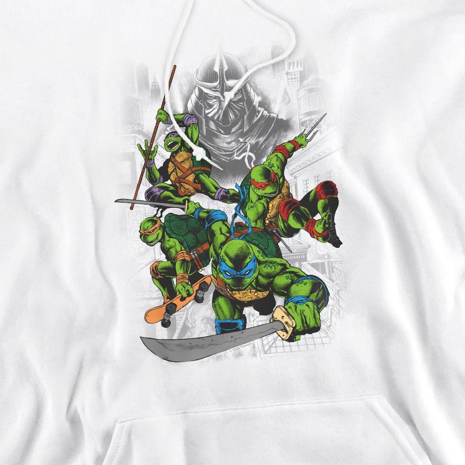 TEENAGE MUTANT NINJA TURTLE Felpa con Cappuccio Shredder and Turtles  