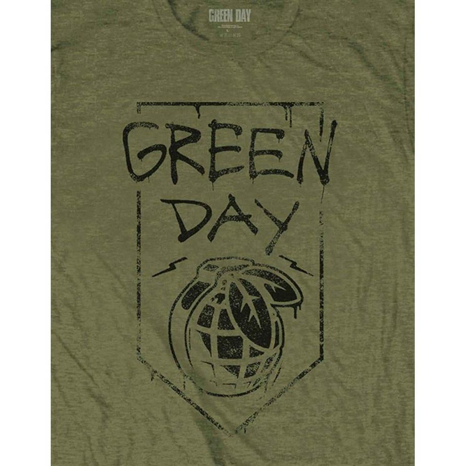 Green Day Green Day T-Shirt Logo Grenade  