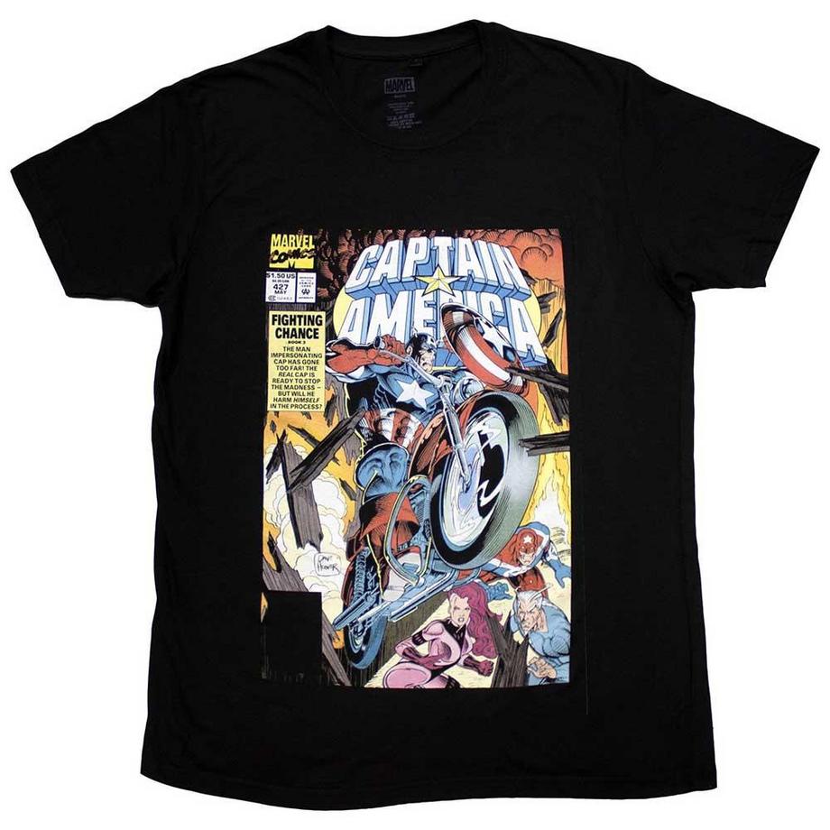 T-ShirtCaptain America Wheel Comic Cover