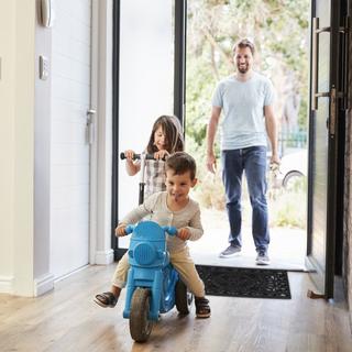 Northix zerbino rettangolare in gomma effetto ferro  