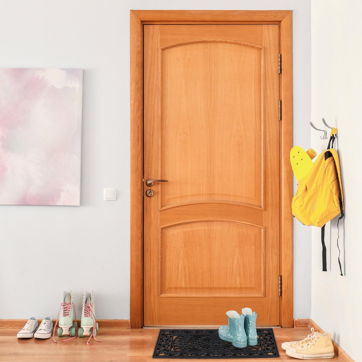 Northix zerbino rettangolare in gomma effetto ferro  